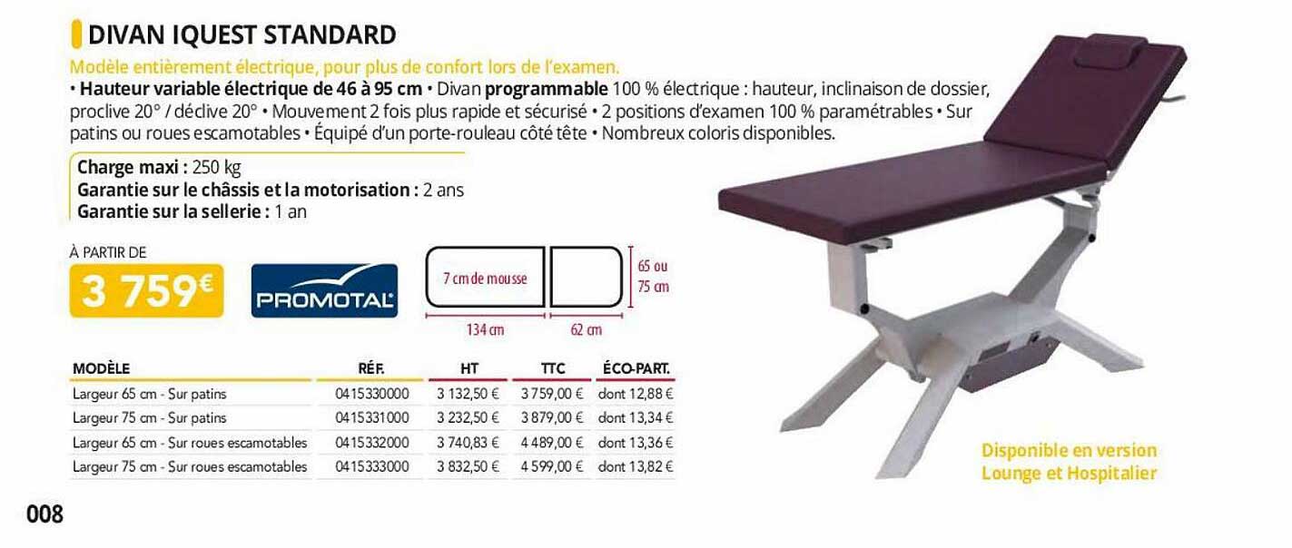 divan iquest standard promotal