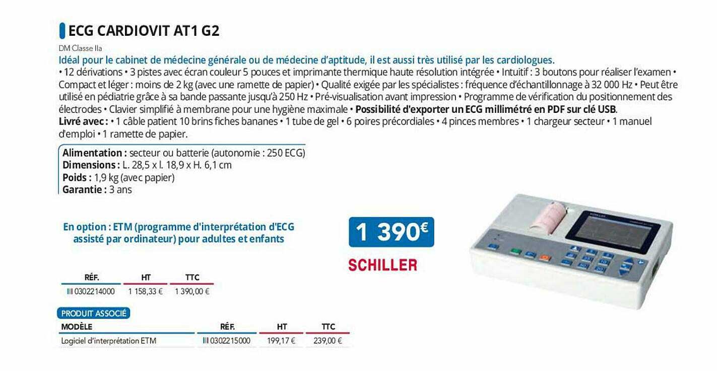 ecg cardiovit at1 g2 schiller