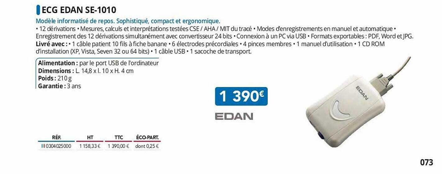 ecg edan se-1010