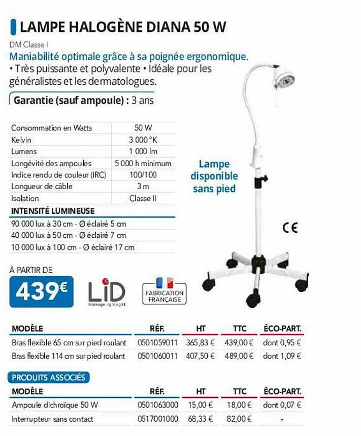 lampe halogène diana 50 w