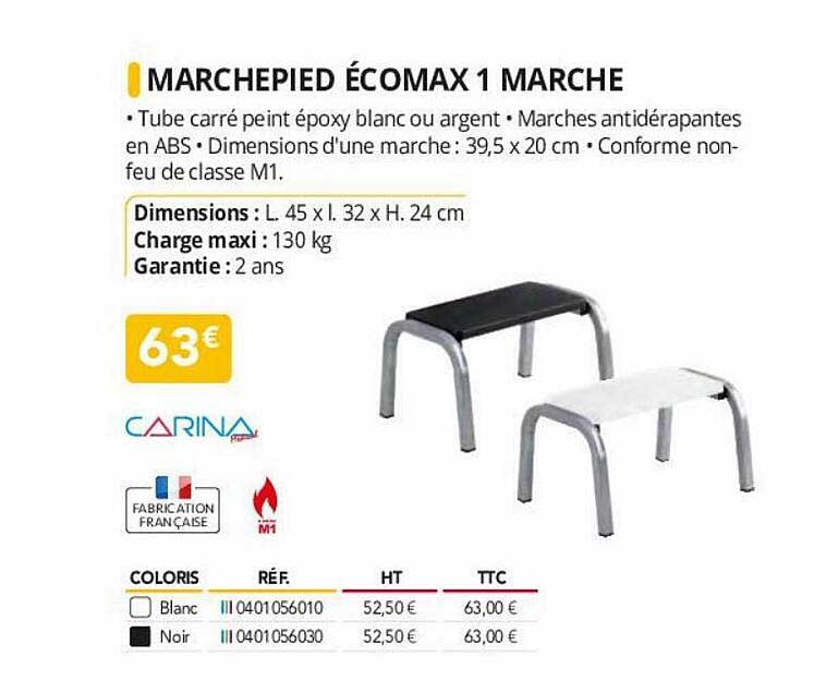 marchepied écomax 1 marche carina