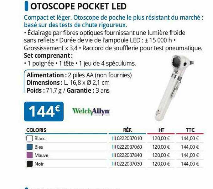 otoscope pocket led