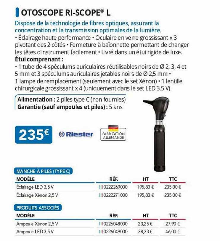 otoscope ri-scope l riester