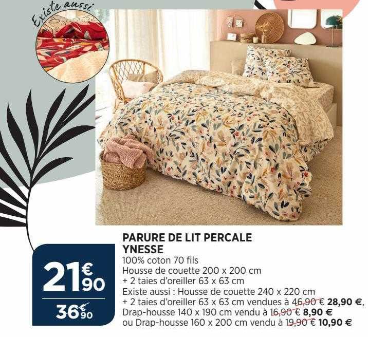 parure de lit percale ynesse