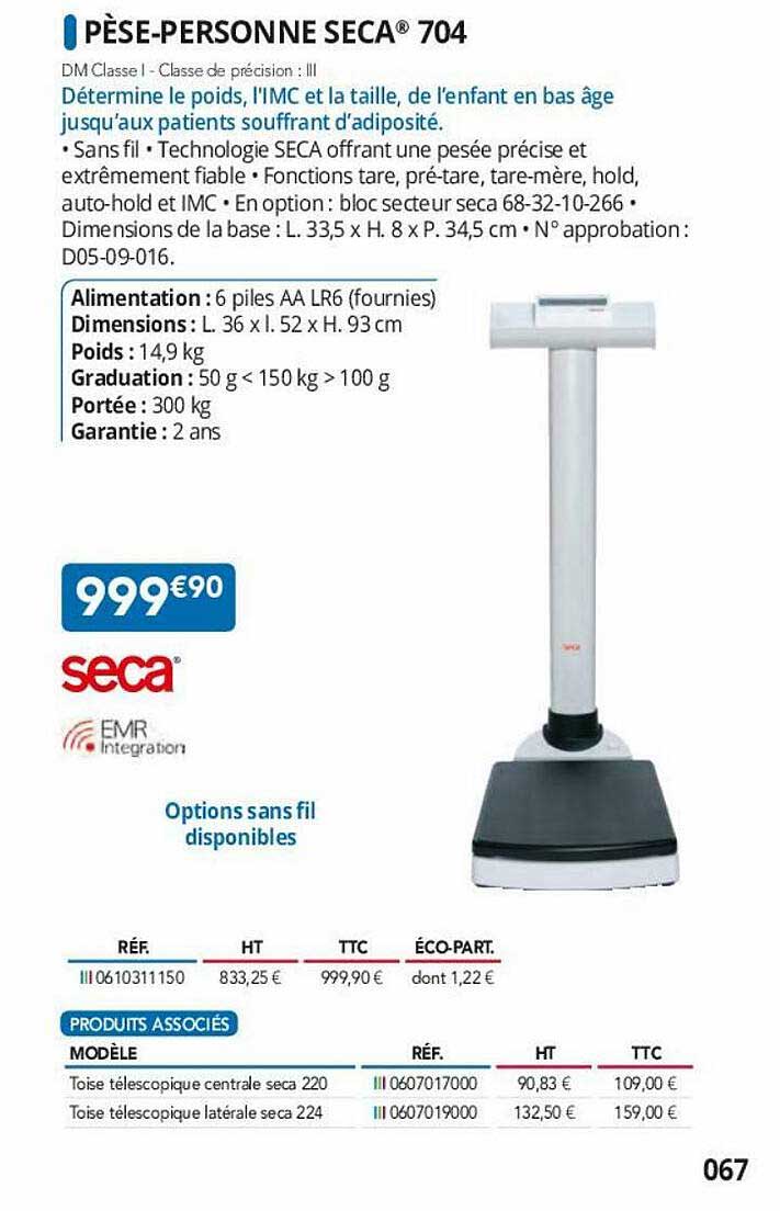 pèse-personne seca 704