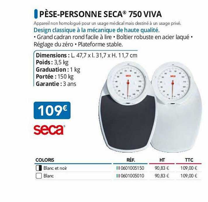 pèse-personne seca 750 viva