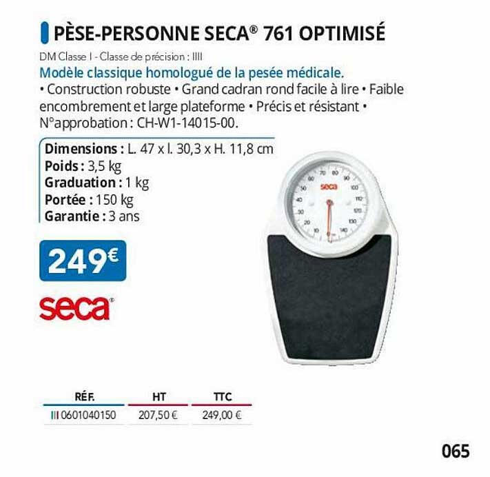 pèse-personne seca 761 optimisé