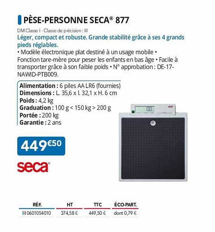 pèse-personne seca 877