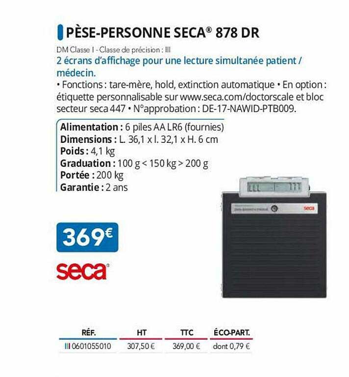pèse-personne seca 878 dr