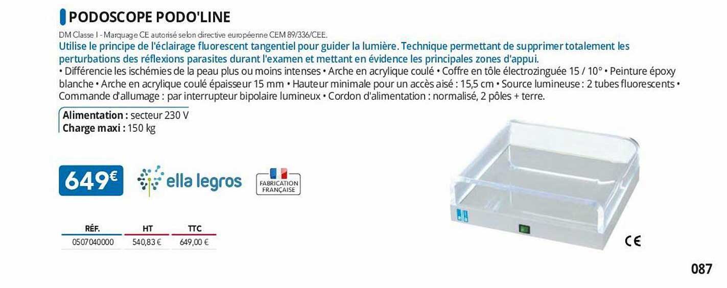 Podoscope Podo'line Ella Legros