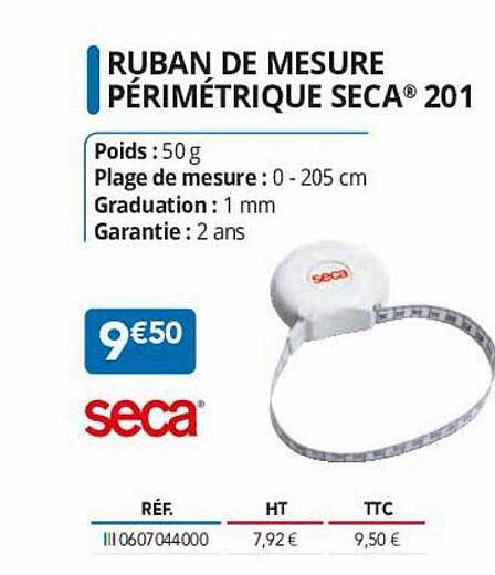 ruban de mesure périmétrique seca 201