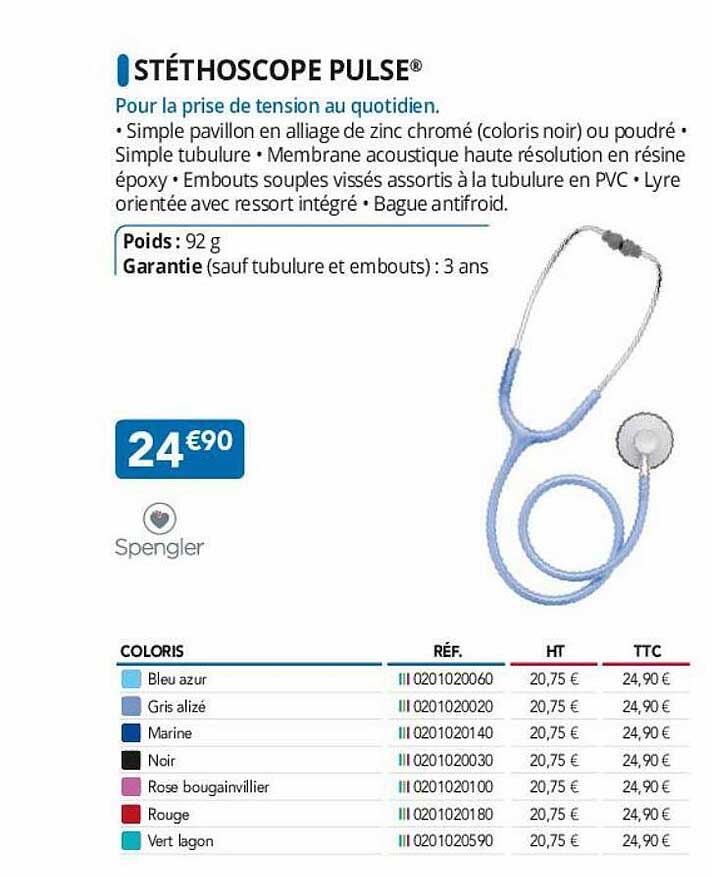 stéthoscope pulse spengler