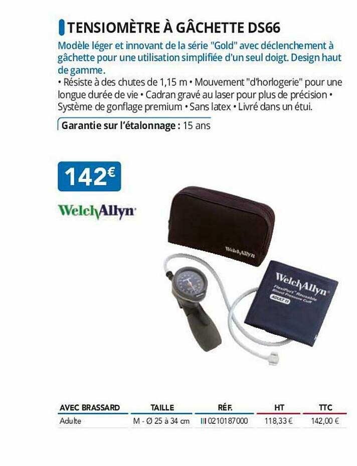 tensiomètre à gâchette ds66