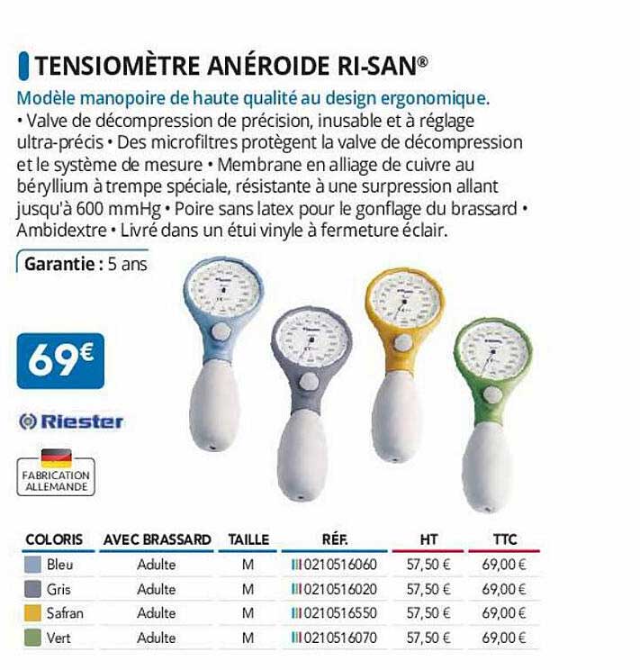 tensiomètre anéroide ri-san riester