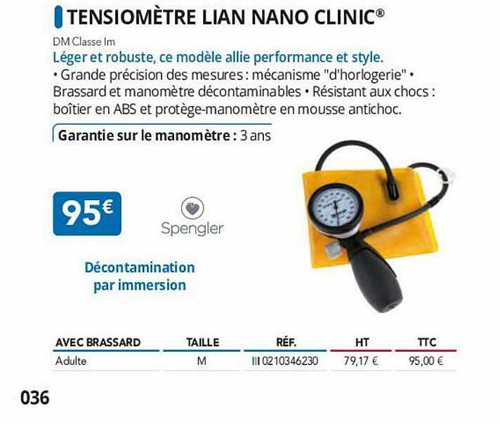 tensiomètre lian nano clinic