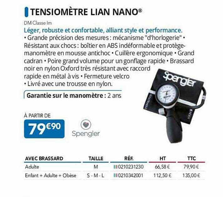 tensiomètre lian nano spengler
