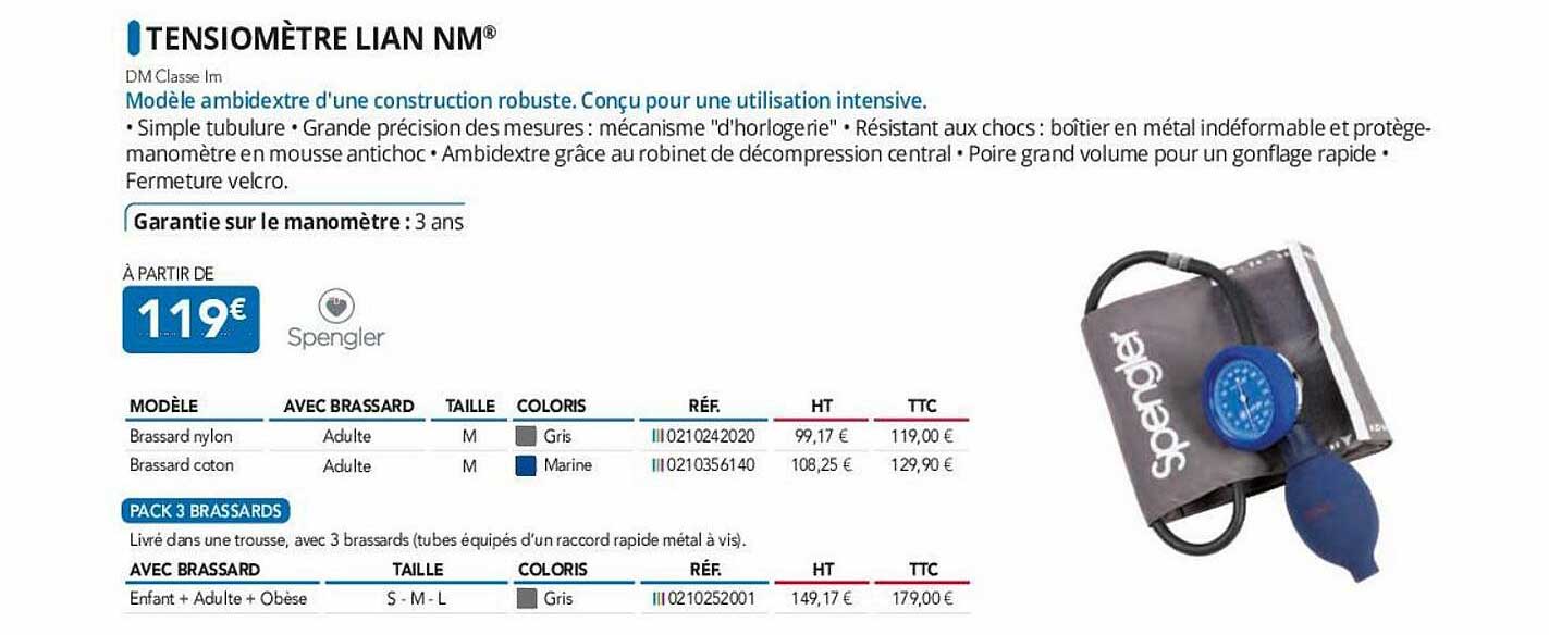 tensiomètre lian nm spengler