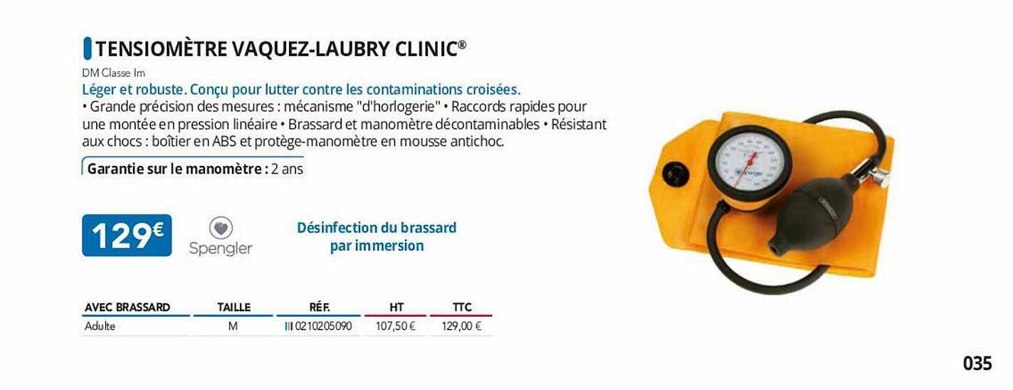 tensiomètre vaquez-laubry clinic spengler