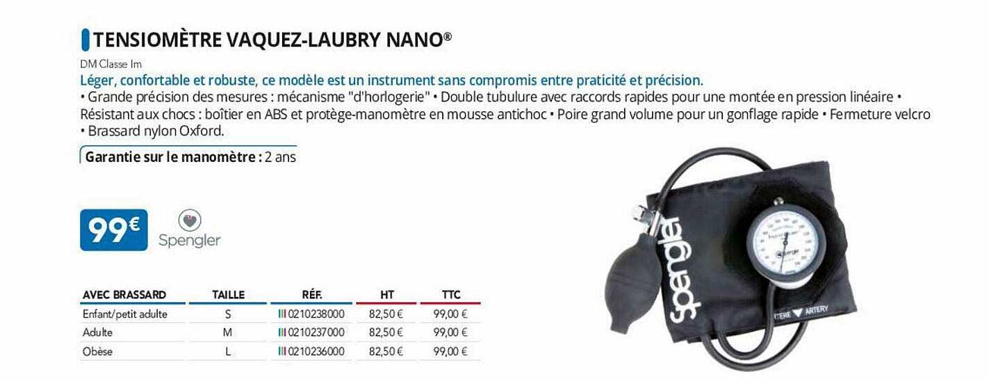 tensiomètre vaquez-laubry nano spengler