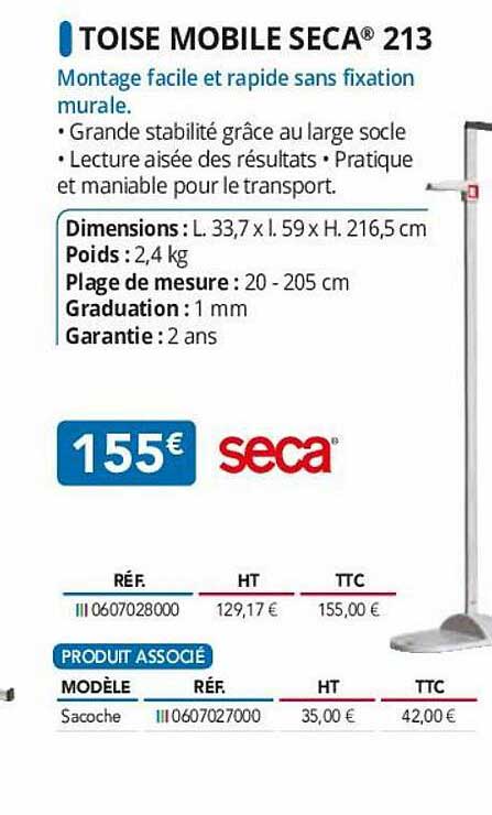 toise mobile seca 213
