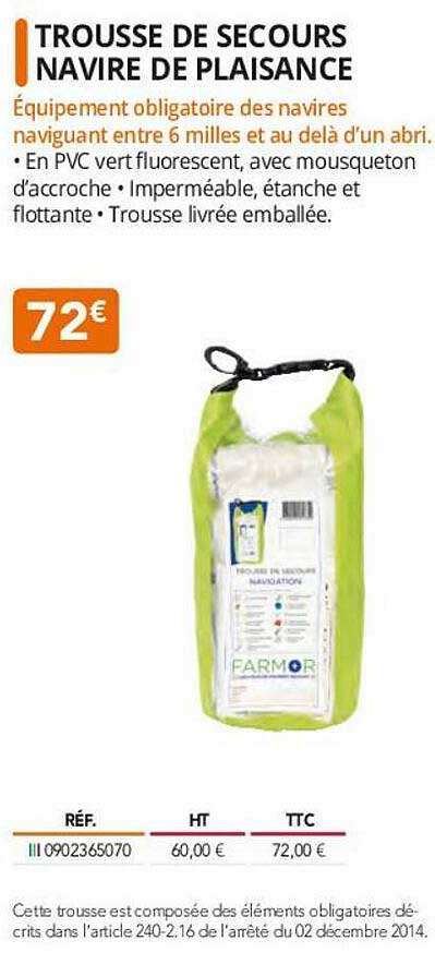 Trousse De Secours Navire De Plaisance