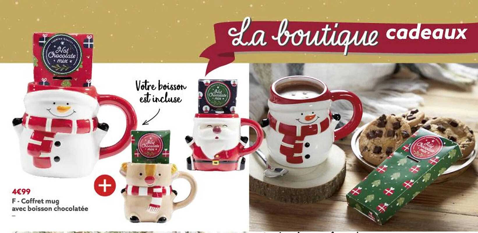 coffret mug avec boisson chocolatée