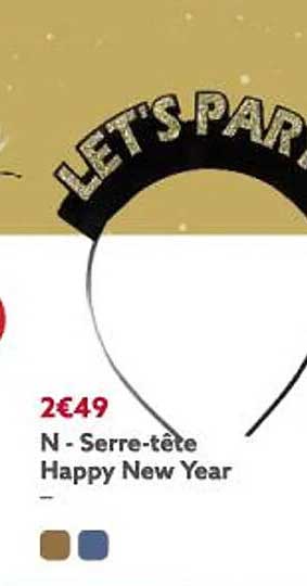 serre-tête happy new year