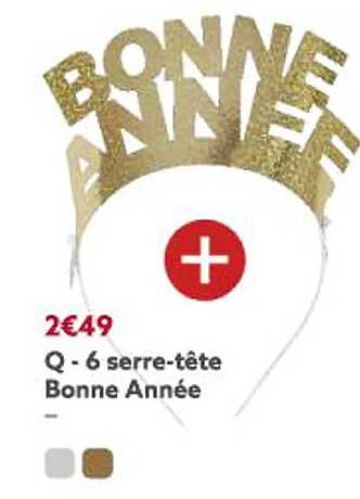 6 serre-tête bonne année