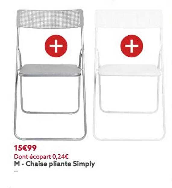 chaise pliante simply