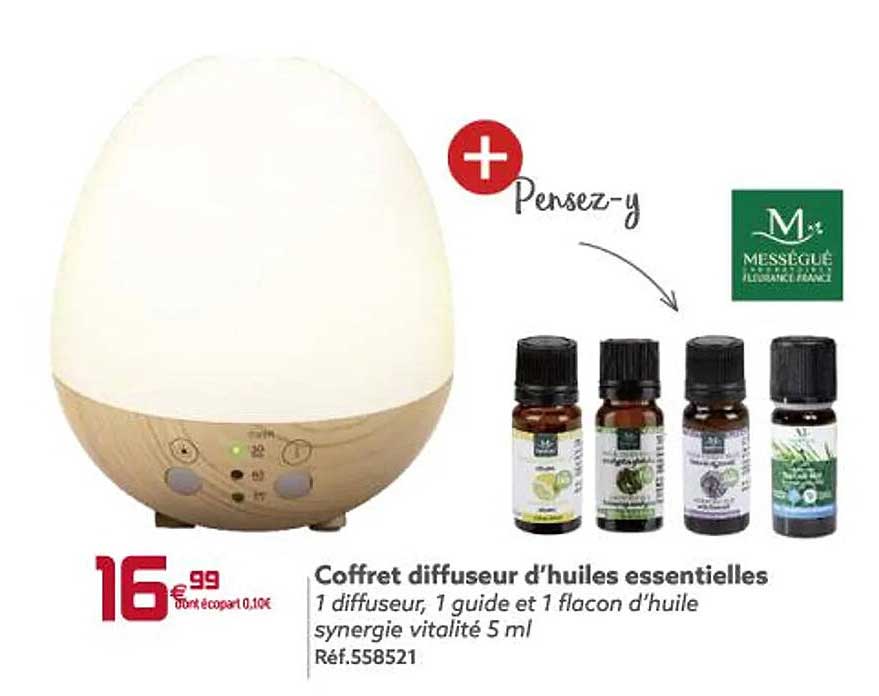 coffret diffuseur d'huiles essentielles