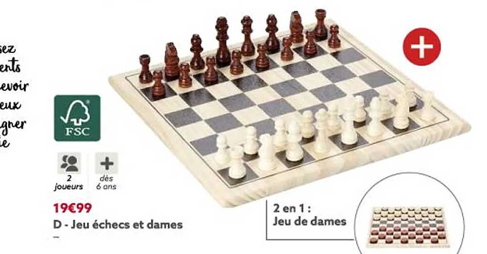 jeu échecs et dames ou jeu de dames