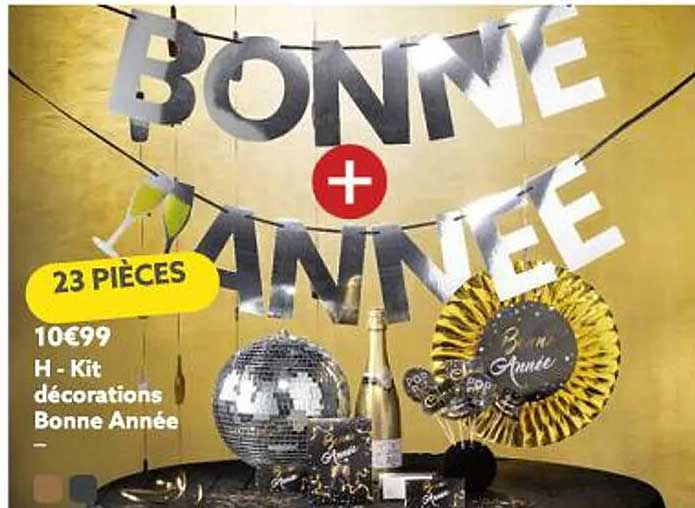 kit décorations bonne année