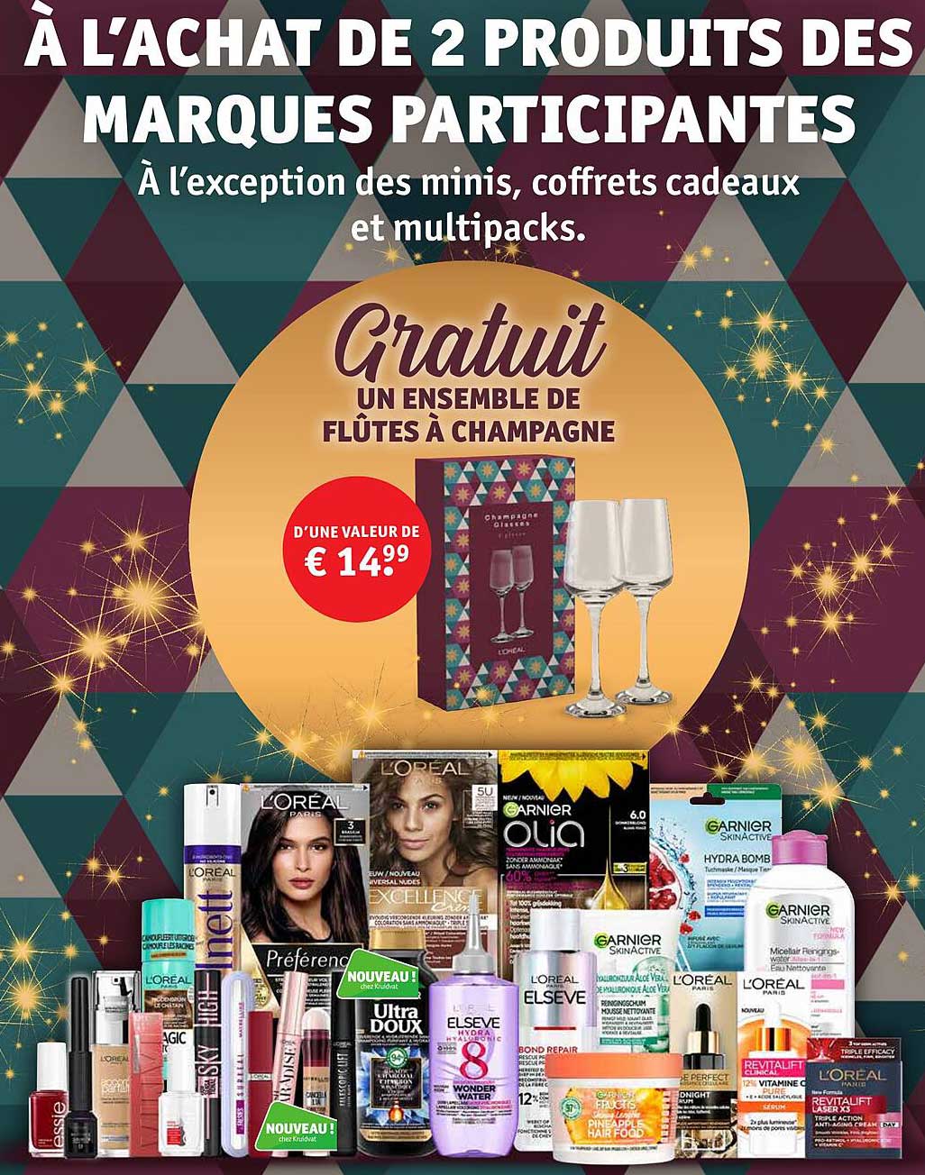 a lachat de 2 produits de marques participantes