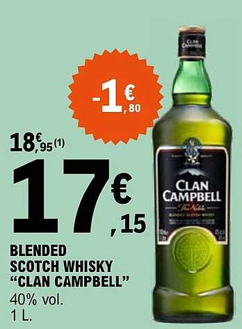 blended scotch whisky "clan campbell"
