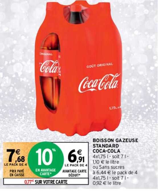 boisson gazeuse standard coca-cola