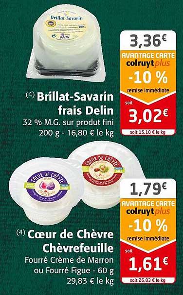 brillat-savarin frais delin, cœur de chèvre chèvrefeuille