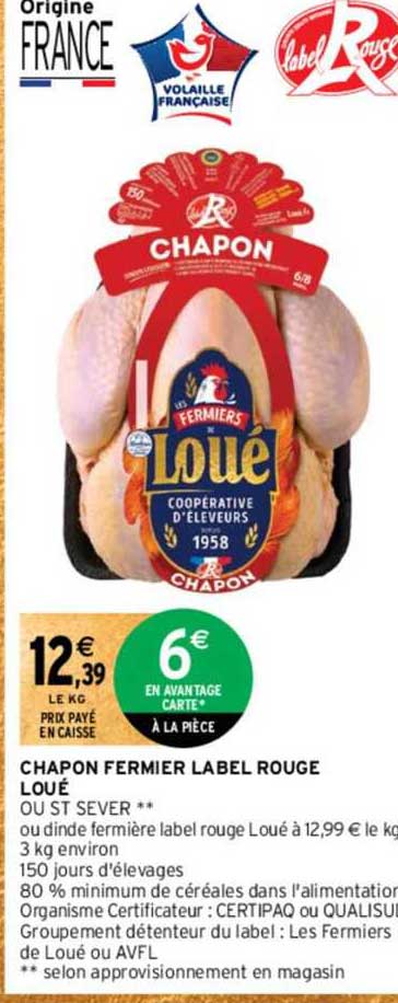 chapon fermier label rouge loue