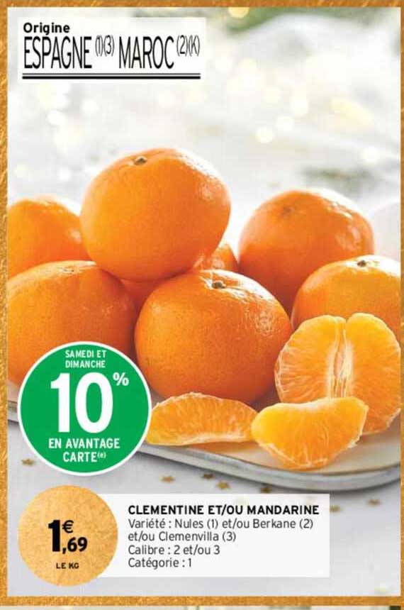 clémentine et/ou mandarine