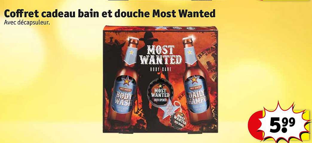 coffret cadeau bain et douche most wanted