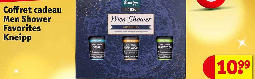 coffret cadeau men shower favorites kneipp