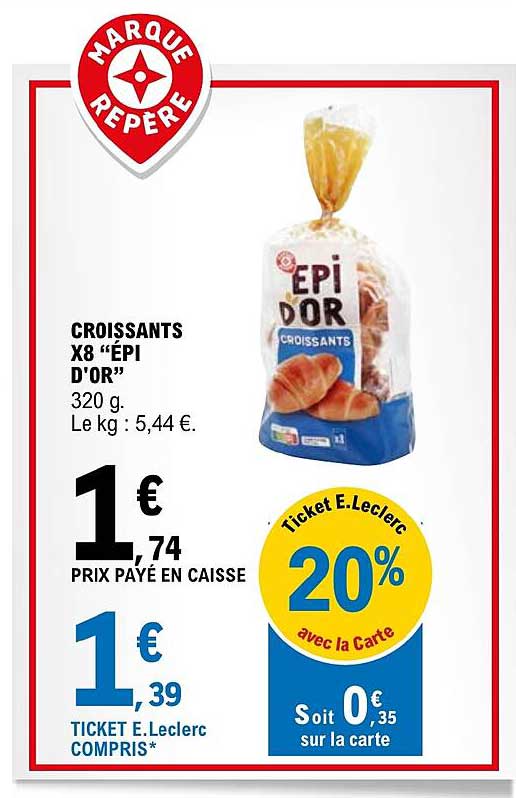 croissants x8 "épi d'or"