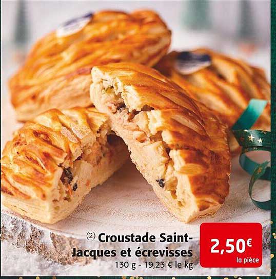 croustade saint-jacques et écrevisses