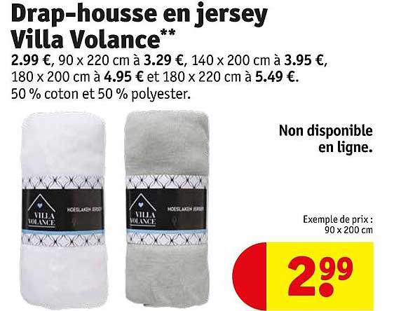 drap-housse en jersey villa volance**