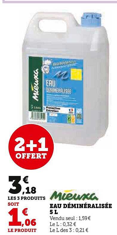 Eau Demineralisee 5 L