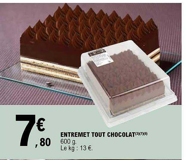 entremet tout chocolat