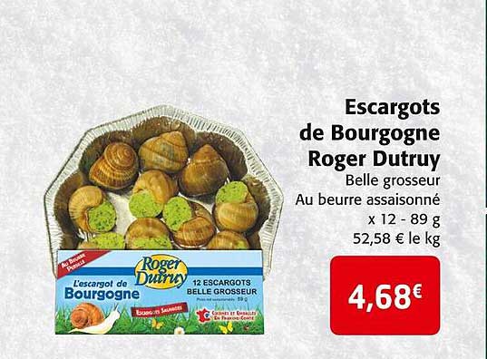 escargots de bourgogne roger dutruy