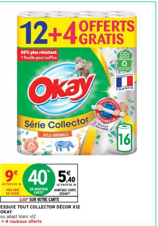 essuie tout collector déco x12 okay