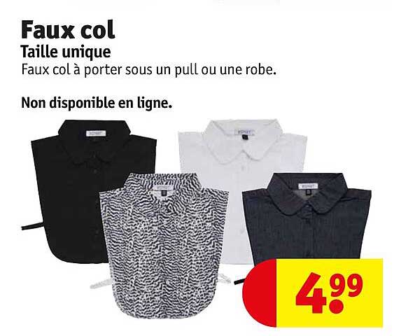 faux col taille unique