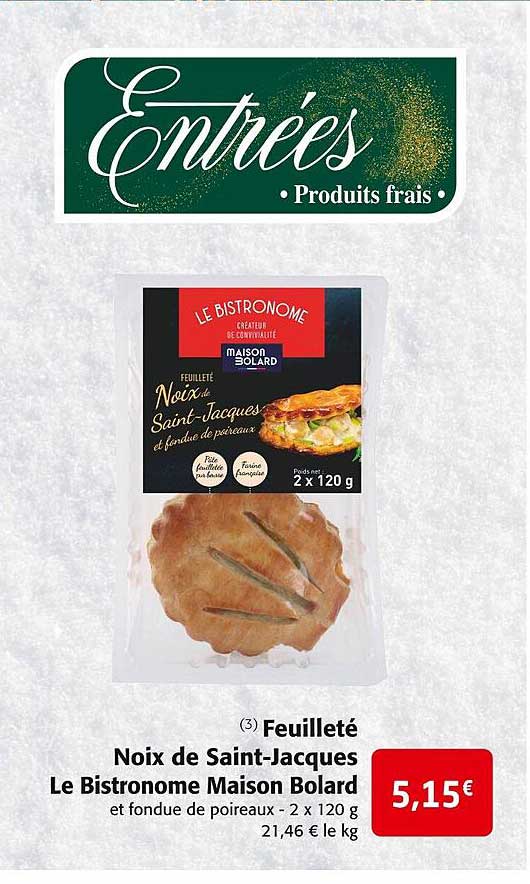 feuilleté noix de saint-jacques le bistronome maison bolard