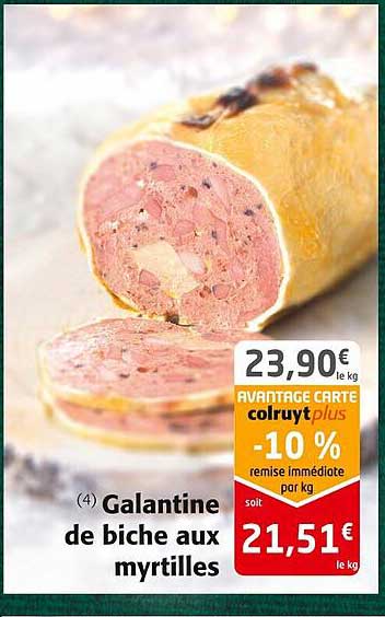 galantine de biche aux myrtilles